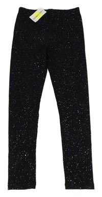 Nové - černé třpytivé legíny EPIC THREADS