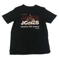 Černé tričko s nápisem Jack & Jones