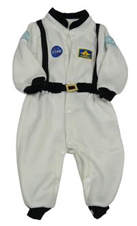 Bílý teplákový overal - kosmonaut
