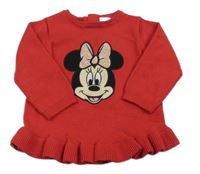 Červený svetr s Minnie zn. Disney
