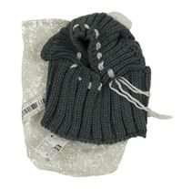 Nové - Tmavošedá pletená kukla