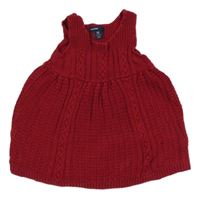 Tmavočervené svetrové šaty GAP