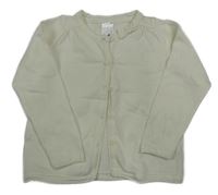 Smetanový propínací svetr s mašlí C&A