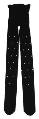 Černé silonky s perlami