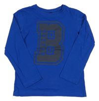 Safírové triko s písmenem BPC