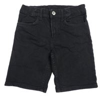Černé slim fit riflové kraťasy H&M