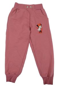 Starorůžové tepláky s Minnie