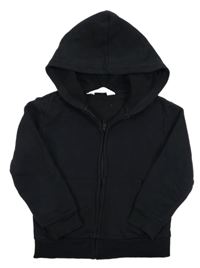 Černá propínací mikina s kapucí H&M