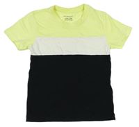 Žluto-bílo-černé tričko Primark