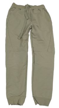 Světlekhaki tepláky 