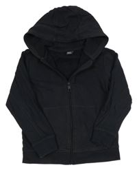 Černá propínací mikina s kapucí Next