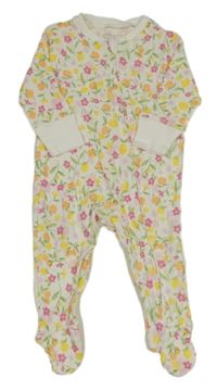 Bílo-barevný květovaný overal Primark