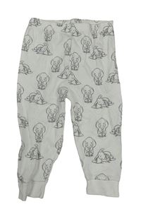 Bílé pyžamové kalhoty s Dumbem George