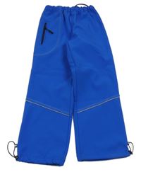 Modré softshellové kalhoty