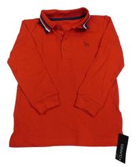 Nové - červené polo triko dunnes