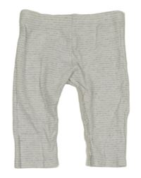 Šedo-bílé pruhované lehké tepláky F&F