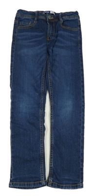 Tmavomodré skinny rifle Okaidi