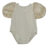 Smetanové body s tylovými rukávy Zara