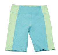 Modro-zelené sportovní kraťasy dunnes