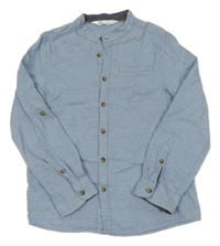 Světlemodrá melírovaná košile H&M