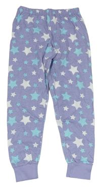 Lila melírované pyžamové kalhoty s hvězdami Disney