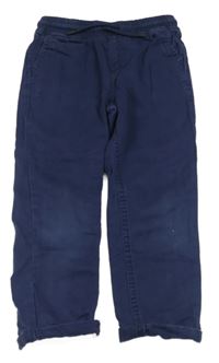 Tmavomodré teplákové rifle Denim Co.