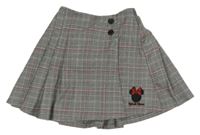 Černo-bílo-červená kostkovaná sukně s Minnie zn. C&A