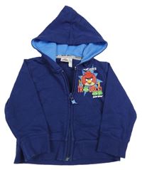 Tmavomodrá propínací mikina s kapucí - Angry Birds 