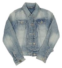 Světlemodrá riflová crop bunda Next