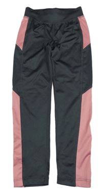 Antracitovo-růžové sportovní legíny Topolino