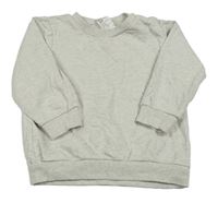 Béžovo-šedá melírovaná mikina H&M