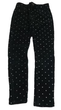 Černé manšestráky s hvězdami 