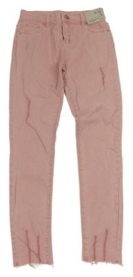 Nové - růžové skinny rifle s prošoupáním Denim Co.