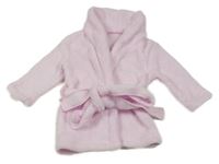 Světlerůžový plyšový župan 