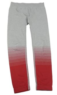 Šedo-červené funkční kalhoty Crivit