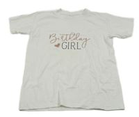 Bílé tričko s nápisem 