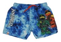 Modré batikované plážové kraťasy s Lego Ninjago H&M