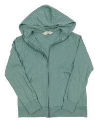 Zelená propínací lehká mikina s kapucí H&M