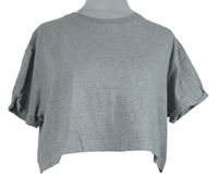 Dámské šedé crop tričko MissGuided 