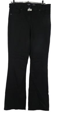 Nové - Dámské černé bootcut elastické rifle Simply Be 