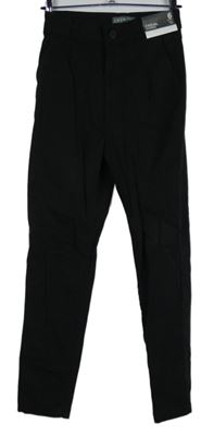 Nové - Dámské černé chino plátěné kalhoty Primark 