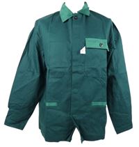 Nové - Pánská tmavozelená pracovní košilová bunda 