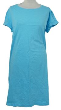 Dámské světlemodré tričkové šaty 