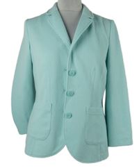 Dámské světlemodré vzorované sako 