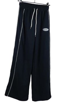 Dámské tmavomodré teplákové kalhoty s pruhy Shein 