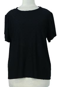 Dámské černé vzorované tričko M&S