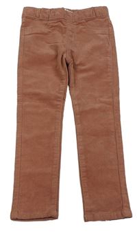 Starorůžové elastické manšestráky zn. H&M
