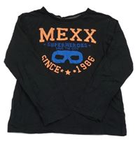 Černé triko s nápisem Mexx