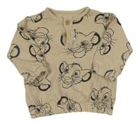 Béžová mikina se Simbou zn. Disney