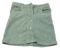 Khaki manšestrová sukně L&D